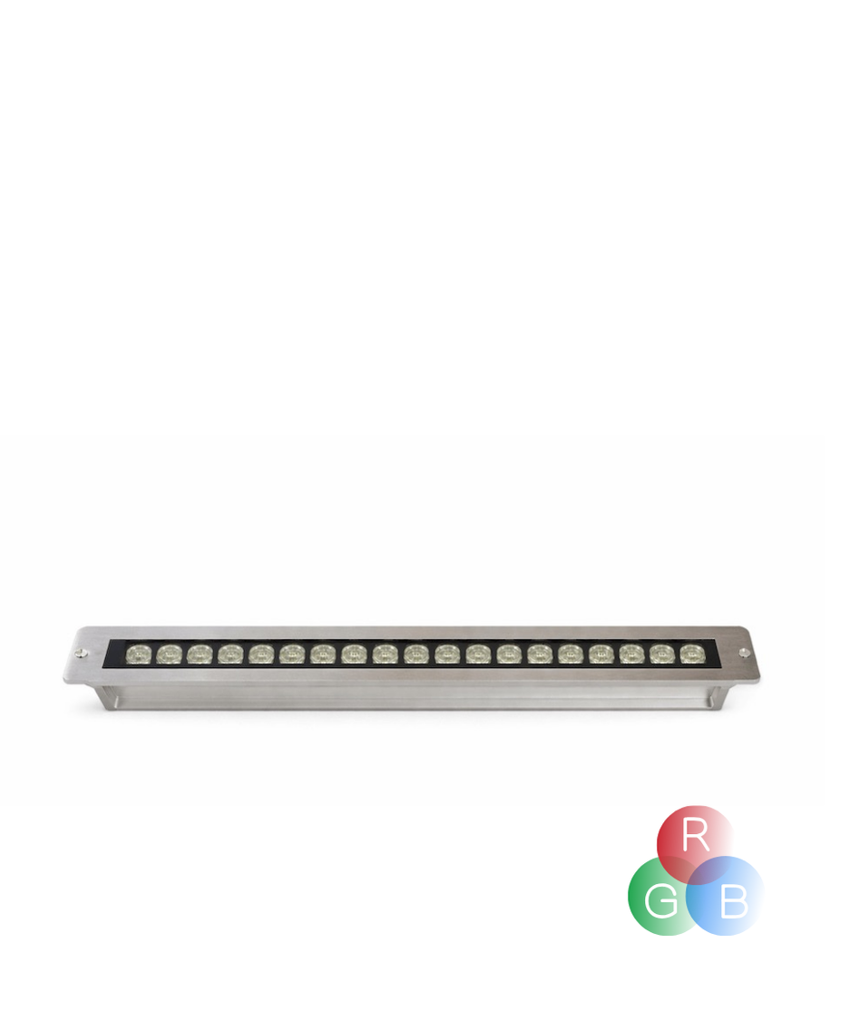 18x1-yergömme-wallwasher-rgb 18X1 W 12/24V Yer Gömme Wallwasher RGB - Görsel 1