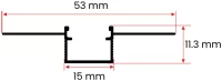15 mm Trimless LED Profil - Görsel 2