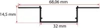 32 mm Trimless LED Profil - Görsel 2